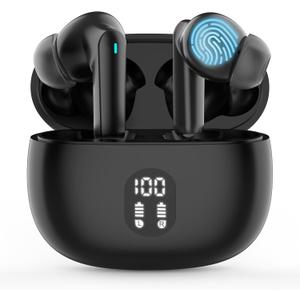 Language Translation Earbuds, 3-in-1 Translator Earbuds, 144-language Real-time Two-Way in-Ear Earbuds, HD Sound, Long Battery Life, fit iOS and Android, Ideal for Travel and Business, Black