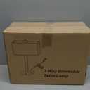 21" Touch Bedside lamps with 2 USB & AC Outlets, 3-Way Dimmable Bedside Table Lamps Set of 2 for Bedroom Living Room Office Reading, Beige Linen Shade Lamps for Night Stands, 2700K LED Bulbs Included