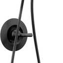 Delta Arvo 14 Series Matte Black Bathtub Shower Faucet Set with In2ition 2-in-1 Dual Shower Head with Handheld Spray Combo, Valve Trim Kit, Matte Black 144840-BL-I (Valve Included)