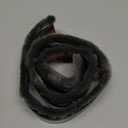 Door Draft Stopper with Brush Reduce Noise, 39" Rubber Door Sweep Breeze Blocker, Adjustable Under Door Draft Stoppers, Soundproofing for Doors, Door Seal - Black