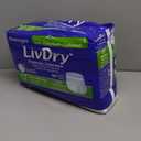 LivDry Adult M Incontinence Underwear, Overnight Comfort Absorbency, Leak Protection, Medium, 17-Pack