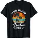 Family Vacation Black T-shirt Size M