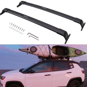 Upgraded Duty 220lbs Cargo Racks for 2017-2025 2026 Jeep Compass Roof Rack Cross Bars Rail Luggage Carrier Accessories