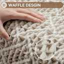 Waffle Bath Mat, Boho Bathroom Rugs Extra Soft and Absorbent Non Slip Washable Bath Rug, Rubber Backed Bathroom Floor Mat Outside Shower Mat, 17x24