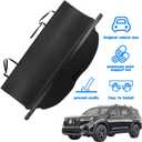 for Honda Pilot Cargo Cover 2023-2026 for Pilot Accessories Black Retractable Trunk Cover Security Shield Shade