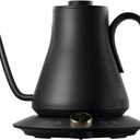 Cocinare Electric Gooseneck Kettle with Temperature Control, Pour Over Coffee & Tea, 1200W for 180-sec Quick Boil Time, Stainless Steel Kettle Water Boiler, 30oz/0.9L (Black)