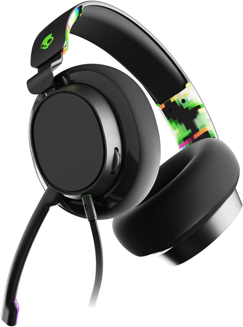 Skullcandy SLYR Multi-Platform Over-Ear Wired Gaming Headset, Works with Xbox PlayStation and PC - (Green Digi-Hype)
