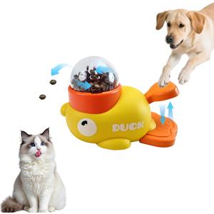 Duck Treat Dispenser for Dogs to Train Problem-Solving Skills,Dog Slow Feeder Puzzle Toy Prevents Bloating, Interactive Treat Dispensing Toy for Small Cats,Dogs,Other Pets