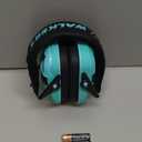 Walker's Razor Slim Ultra Low Profile Compact Design Adjustable Range Shooting Hunting Hearing Protection Electronic Earmuffs (Light Teal)