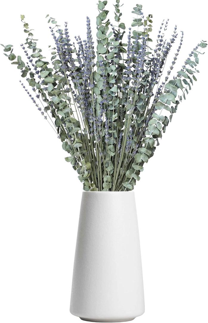 110 PCS Mix Natural Dried Lavender & Eucalyptus Flowers Bundles for Shower, Bathroom Decor 17'' Real Eucalyptus Leaves Stems, Fresh Plants Home Fragrance