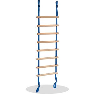 AVDAR Rope Ladder for Kids Designed for Indoor Jungle Gyms, Wooden Swing Rope Ladder, Indoor Playground Accessories Tree House Accessories