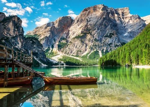Ravensburger - Pragser Wildsee, Italy - 1000 Piece Jigsaw Puzzle - Stunning, Peaceful Lake with Rustic Boats - Majestic Mountains & Lush Forest - Ideal Gift - Frameable Art - Puzzles for Adults Ravensburger - Pragser Wildsee, Italy - 1000 Piece Jigsaw Puzzle - Stunning, Peaceful Lake with Rustic Boats - Majestic Mountains & Lush Forest - Ideal Gift - Frameable Art - Puzzles for Adults