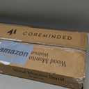 Solid Wood Dual Monitor Stand Riser  43" Oak Desk Shelf for 2 Monitors with Tray & Wool Felt, Organizer for Desktop, Laptop and Office (Solid Oak)