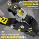 KJE Retractable Ratchet Straps, (2) 2" x 10' Automatic Tie Down Strap Sets + (2) Soft Loops - Heavy Duty 3,300lb Max Break Strength, S-Hook with Clip, Self Retracting Strap for Motorcycle, Kayak, ATVs