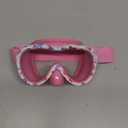 Kids Swim Goggles with Nose Cover, 180 Panoramic Snorkel Mask with Anti-Fog & Anti-Leak Design, Comfort Fabric Strap UV Protection Lens for Boys Girls Ages 3-15 (Pink Painting)
