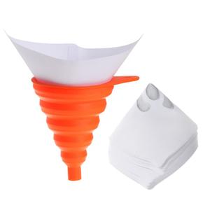 200 Pack Paint Filter with 100 Micron Filter Tips Cone Paint Strainers with 1 Pcs Silicone Funnel Paper Paint Funnel Suitable for Car Paint, Furniture, Wood, Mechanical Paint (200, 100 Micron)
