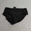 Zmart Women High Waist Bikini Bottoms - Full Coverage Ruched Bathing Suit Swim Bottom Swimsuits Swimwear (Medium, Black)