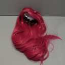 Long Hot Pink Wigs for Kids Girls Cartoon Movie Halloween Cosplay Costume Animie Wig