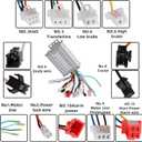 WFLNHB 36-48V 350W E-Bike Brushless Motor Square Wave Controller DC Replacement for Electric Bicycle Scooter