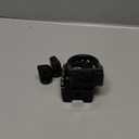 Hopider CNC Wide Foot Pegs 360 Roating MX Chopper Bobber Style for harley Dyna Sportster Fatboy Iron 883,Black