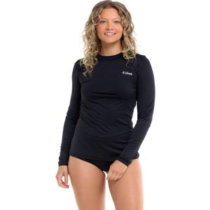 Women's Cozy Honey Long Sleeve Rashguard 50+ Uv Protection Skin Guard (Black), XS 