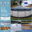 15' x 15' Air Pool Pillow for Above Ground Swimming Pool, Pool Pillows for Closing Winter Covers, Heavy-Duty Cold Resistant Vinyl Material Air Poolpillow, Rope Included
