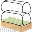 Garden Covers for Raised Beds, Garden Row Plants Cover Accelerator, Freeze Protection Greenhouse Cover for Raised Garden Beds Protecting Seedlings Fruits Vegetable Rows