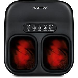 MOUNTRAX Shiatsu Foot Massager with Heat, Deep Kneading Foot Massager for Plantar Fasciitis, Neuropathy, Improve Circulation and Pain Relief  DIY Customizable Design Foot Massage with Drawing Pen