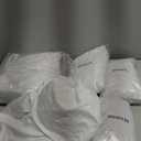 HAISIWLKJ 6 Pack Table Cloth 6ft White Tablecloths for Rectangle Folding Table Spandex Fitted Stretch Cover Wrinkle Resistant Washable Protector for Party, Wedding, Banquet, Festival.