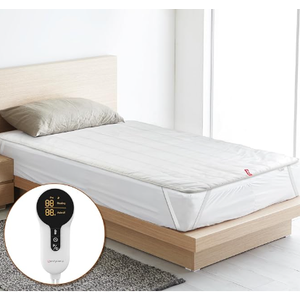 Comfytemp Heated Mattress Pad Twin Size, Foot Temp Diff Design & Preheat Function & Smart Downshift, Water-Resistant Bed Heater - 12 Heat & Timers Settings, Non-Slip Mattress Pads Twin