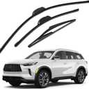 26"+ 17"+ 12" Windshield Wiper Blades Fit for INFINITI QX60 2014-2025 2026 Original Equipment Windshield Wipers Hook Car Accessories 3-Pack
