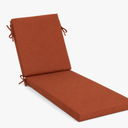 2 Pcs Chaise Lounge Cushions Outdoor,Waterproof & Fade Resistant Patio Lounge Chair Cushions for Outdoor Furniture, Chaise Cushion with Ties for Pool, Lawn and Beach, 75.1x22.8x4.7 Inch