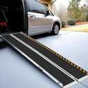Wheelchair Ramp 10 Feet, gardhom Anti-Slip Aluminum Folding Handicap Ramp Wheelchair Ramps for Home Steps Entrance Threshold Doorways Stairs Curbs Scooter (10 Foot (Applicable height 10"-20"))