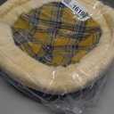 Cat Bed Cave  Enclosed Self Warming Hideaway with Detachable Lid & Mat, Covered House for Indoor Kitten & Kitty (Yellow)