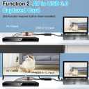 Herfair VHS to Digital - RCA to HDMI Converter, USB Video Capture Card for Hi8/VCR/DVD/AV/PS2/Wii Analog to Digital Adapter for Saving Old Memories to Modern Laptop Computer Electronics