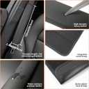 2PS seat Belt Cover pad,Faux Leather Seatbelt Covers Strap Shoulder Cushion for Driver Accessories,Backpack, Shoulder Bag (Wine)