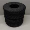 (2 Pack) 15x6.00-6 Lawn Mower Tubeless Tire, 15x6-6 Garden Tractor Lawnmower Tire, 4 Ply, Turf S Pattern