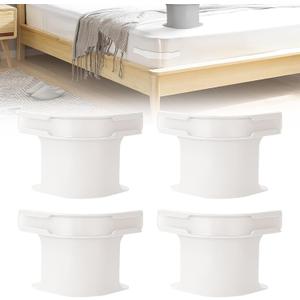 Atsy Lock Sheet Holders Set, Keep Sheets Tight Heavy Duty Bed Sheet Holder Corner, Ultra Secure Mattress Fit, Bed Sheet Fixing Strip, Anti Slip Design is Not Easy to Fall Off for Every Bed Size (White) 4 Pack