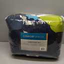 Comfort Spaces Casual Comforter Set Sporty Design, Vibrant Color, Active Lifestyle Boys Bedroom Dcor, All Season Soft Microfiber Bedding Set, Decorative Pillow, Sham Navy/Blue Queen 4 Piece