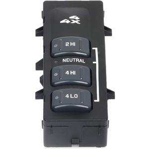 15067877, 19168769 4WD Selector Switch, 4x4 Wheel Drive 3 Button Transfer Case Switch fitS for Chevrolet Silverado 1500/2500 /3500 2001-2002/For for GMC K1500/K2500 Suburban 1998-1999/ for GMC SIER