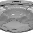 Smoked Hammered Glass Shade Replacement for E26 Pendant Lights, Chandeliers, Table Desk Floor Lamps and Wall Sconces, 11" Grey Lampshade for Vanity Light, Dia 11", Height 5.5", Fitter 1.65"