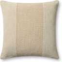 Loloi II Collection PLL0170 Ivory/Beige 22'' x 22'' Cover Only Pillow