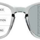Vintage Square Progressive Multifocal Presbyopic Glasses, Photochromic Gray Sunglasses for Men Women Readers (Clear Gray,+0.50 Magnification)
