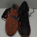 WOWSTICK Lightweight Work Safety Steel Toe Sneakers, Slip Resistant Breathable Light Construction Tennis Shoes (8.5 Women/7 Men, 28-orange)