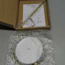 Mkono Necklace Holder Metal Jewelry Display Stand Necklace Organizer with 22 Hooks for Storage and Hanging Bracelet Keychain Home Room Decor for Women,Gold