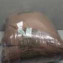 Monbix King Size Comforter Set, Brown King Bedding Set Reversible, King Comforter Set 7 Pieces, Cationic Dyeing Bed in a Bag with Comforter, Sheets, Pillowcases & Shams