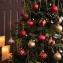 Valery Madelyn Christmas Ornaments Set, 30ct 2 Inches Red and Gold Shatterproof Christmas Tree Decorations Ball Ornaments Bulk, Luxury Hanging Ornaments for Xmas Holiday Party Decor