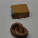 Housewarming Gifts Table Decor 2 Knot Coffee Table Decor Home Console Decor Items Book Shelf Decor Accents Living Room Wood Knot Decor Chain Link Wedding, (Burnt Wood)