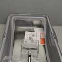 Stainless Steel Litter Box, Extra Large Litter Boxes for Big Cats, XL Metal Cat Litter Box with Lid, Anti-Urine Leakage, Non-Sticky, Include Cat Mat and Litter Scoop (Gray)