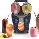 Ninja SLUSHi Twist Smart Frozen Drink Maker with Dual SlushAssist, FS701BL | 2 SLUSHI MACHINES IN 1, Serve separately or twist together, Dual SlushAssist Technology, 10+ Servings, two 72 oz vessel